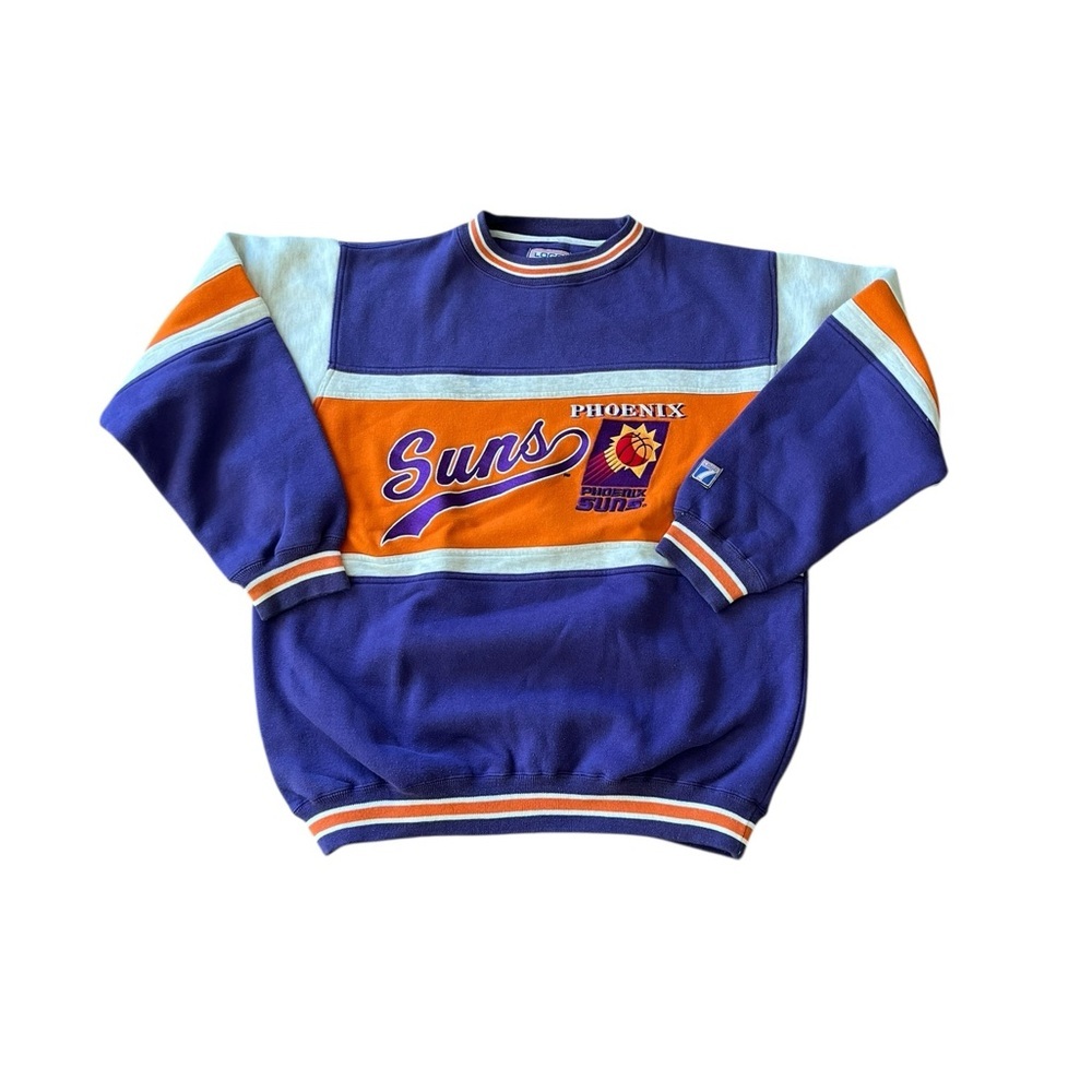 Phoenix Suns Vintage 90s Y2K Varsity Color Block Pullover Size Extra Large